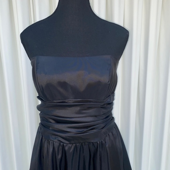 Strapless Black Cocktail Dress - Picture 3 of 6